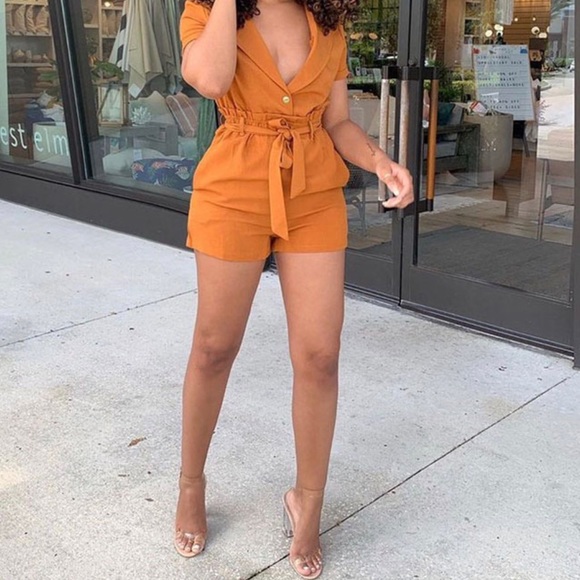 Two Piece Orange Set - Picture 1 of 6